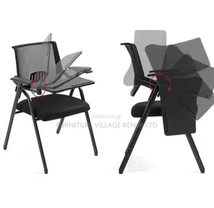 Study Chair; Foldable Mid Back Student's Study Chair-Wrting Pad