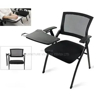 Study Chair; Foldable Mid Back Student's Study Chair-Wrting Pad