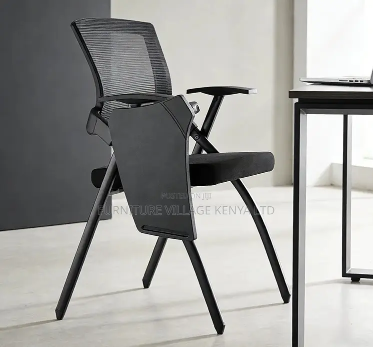 Study Chair; Foldable Mid Back Student's Study Chair-Wrting Pad