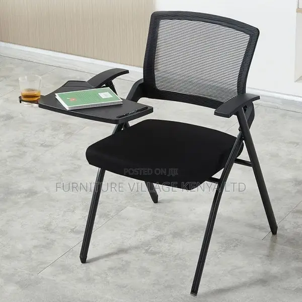 Study Chair; Foldable Mid Back Student's Study Chair-Wrting Pad