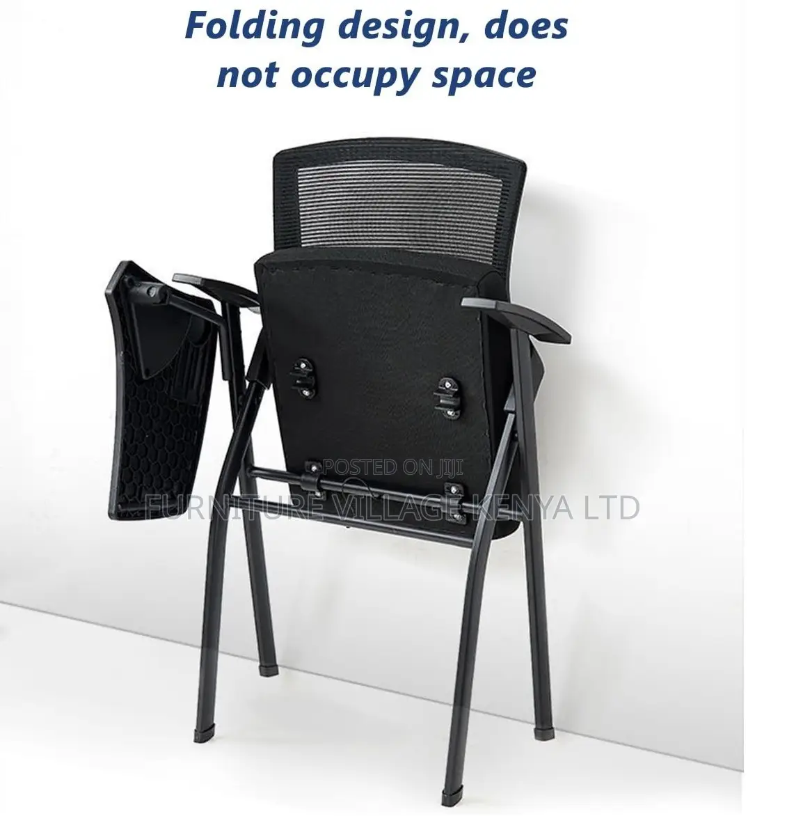 Study Chair; Foldable Mid Back Student's Study Chair-Wrting Pad