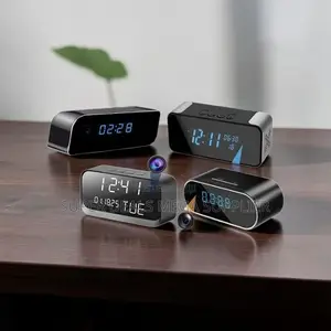 Wireless Home Watch Security Wifi Alarm Table Clock Hidden Spy Camera