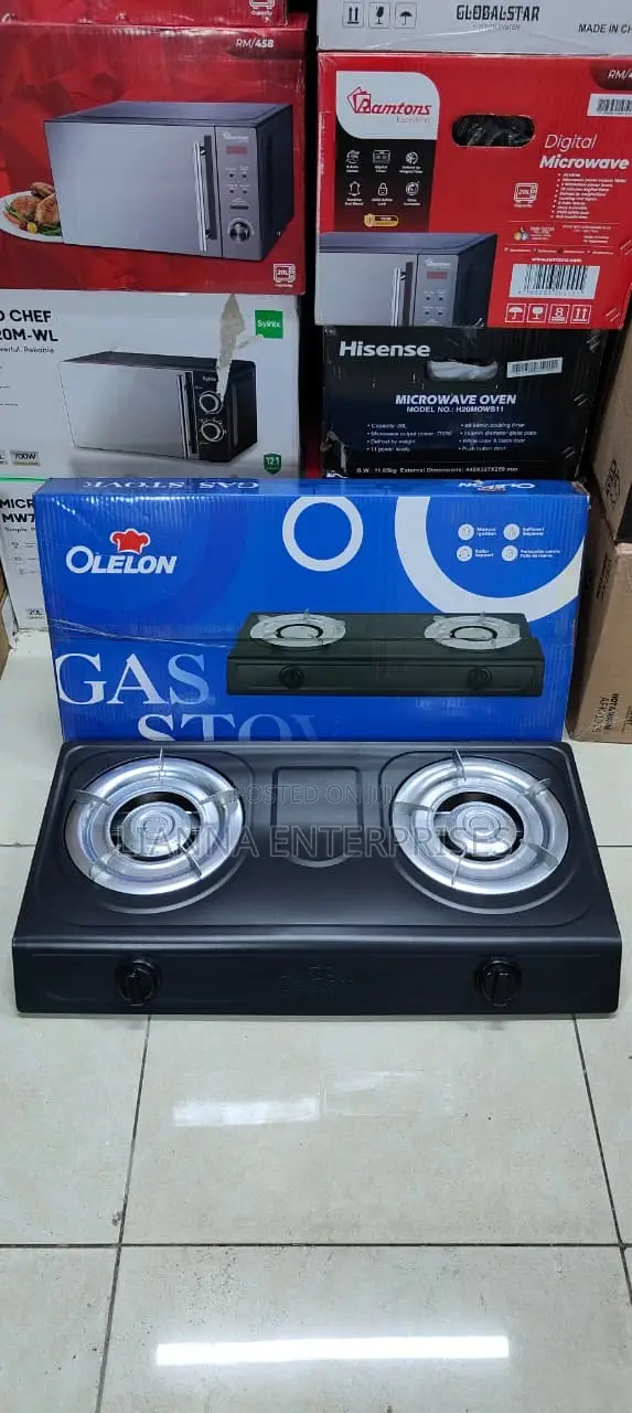 Metallic Olelon 2 Burner Table