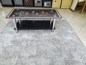 Floral Tempered Glass Coffee Table