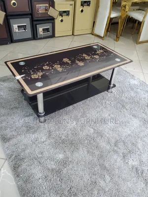 Floral Tempered Glass Coffee Table