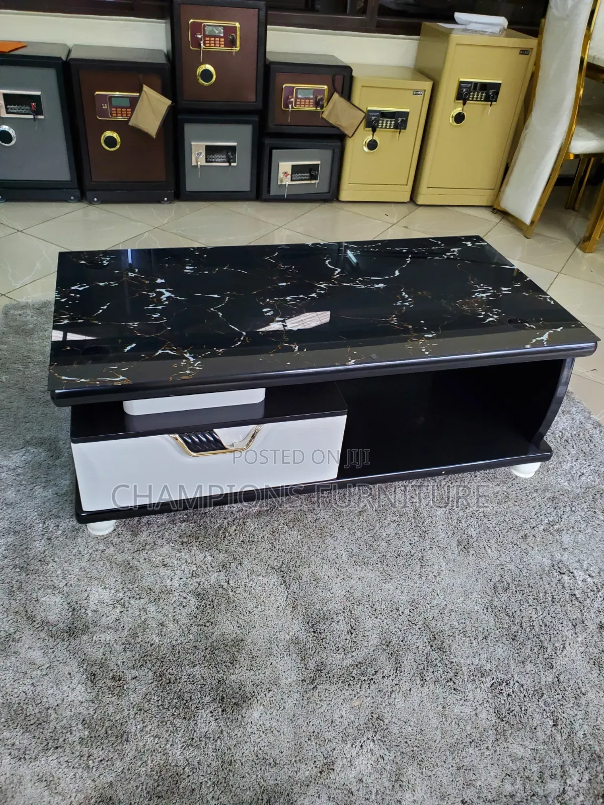 Modern Marble Coffee Table With Storage