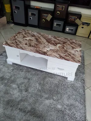 Classic Marble-Look Coffee Table