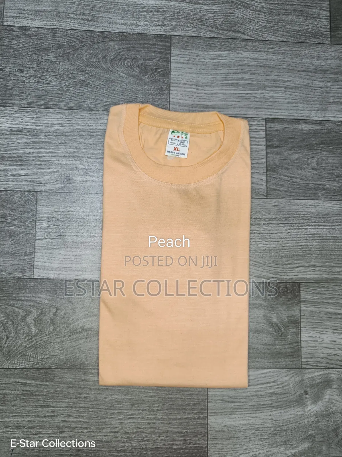 Cream and Peach Heavyweight Tees