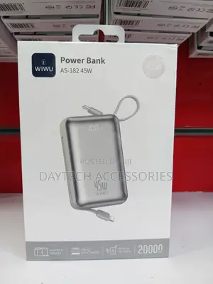 WiWU Galaxy Pro Max Power Bank AS-182 20000mAh in Black/Grey