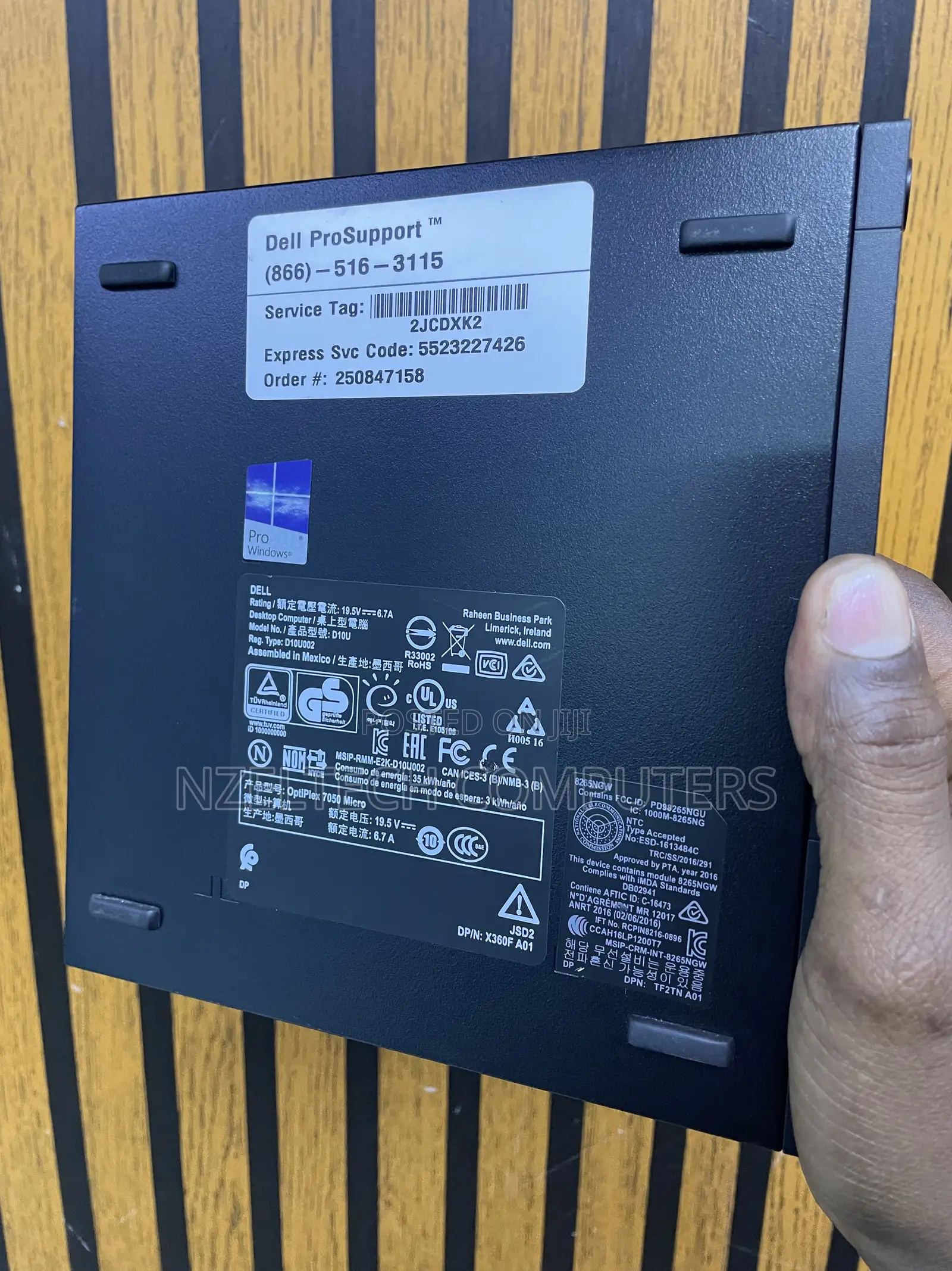 Desktop Computer Dell Optiplex 7050 8GB Intel Core i7 SSD 256GB