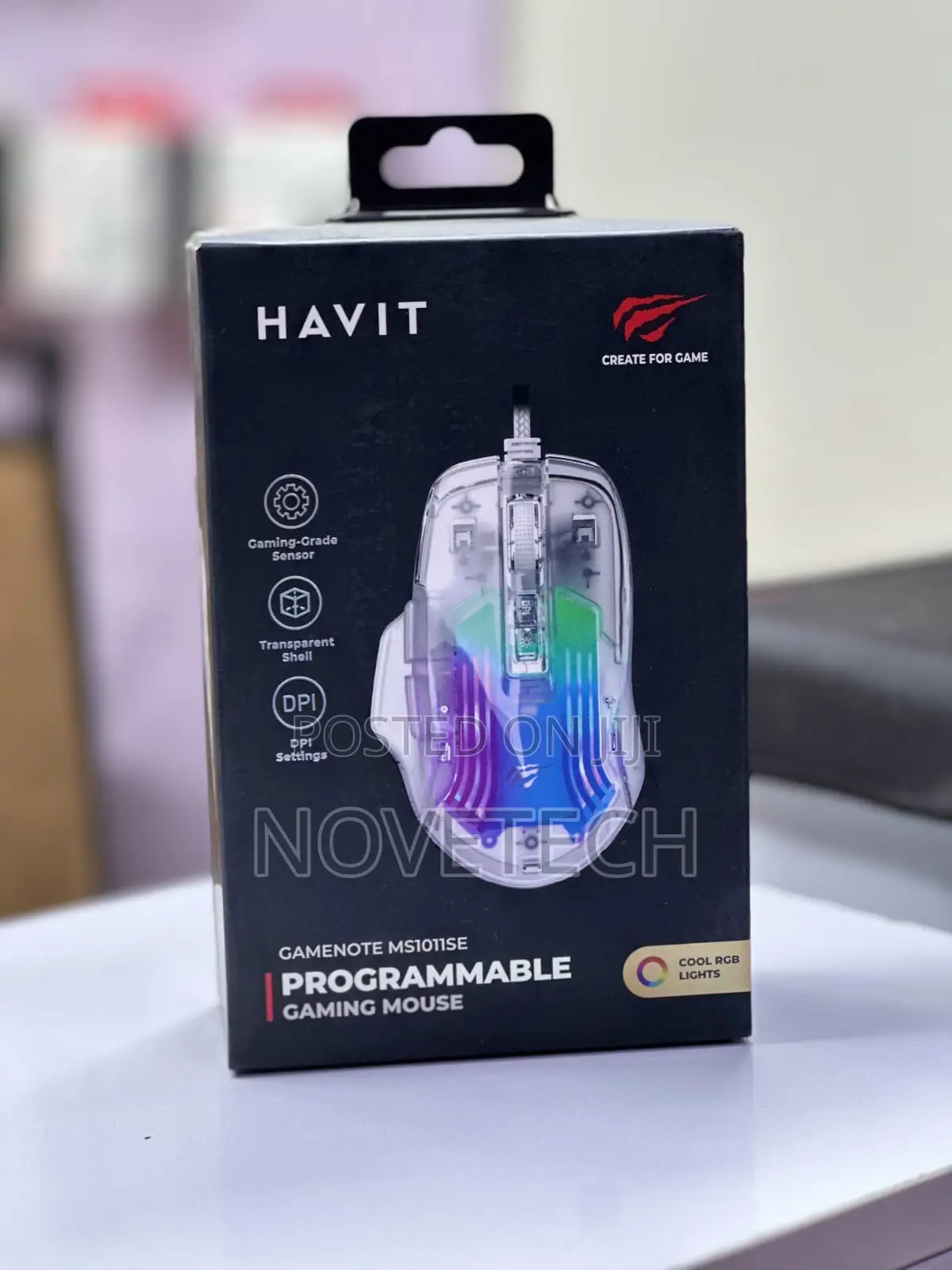 Havit MS1011SE RGB Programmable Gaming Mouse 1200–7200 DPI