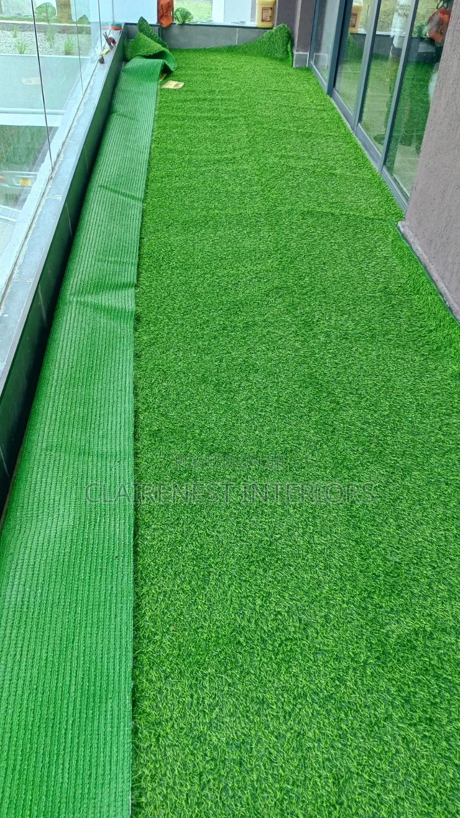 20mm Rough Backside Artificial Balcony Grass Carpet
