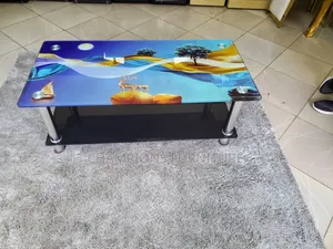 Artistic Tempered Glass Coffee Table