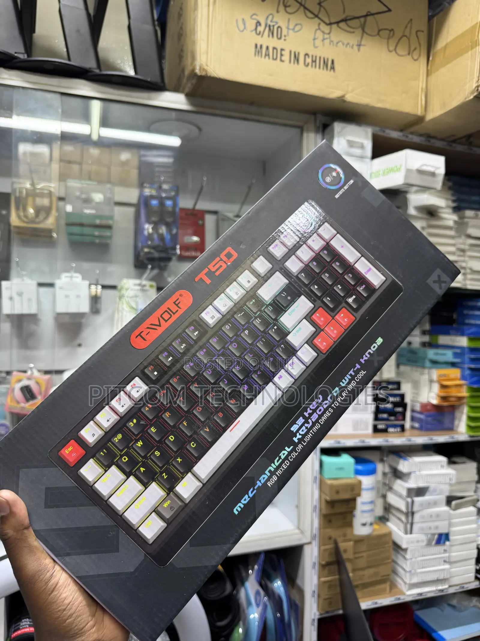 T-Wolf T50 Wired Mechanical Keyboard