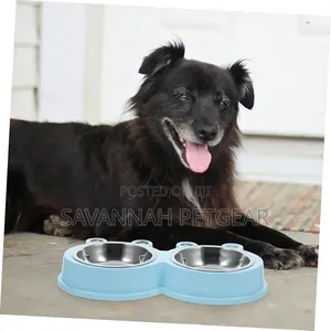 Stainless Steel Pet Dog Bowl Frog Design Non-Slip Bottom Food Water