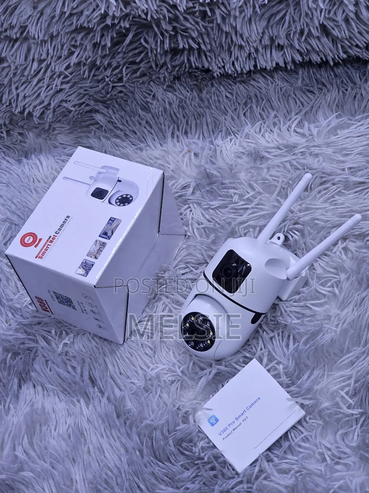 V380 Dual Lens WiFi PTZ Camera With Wall Mount Design