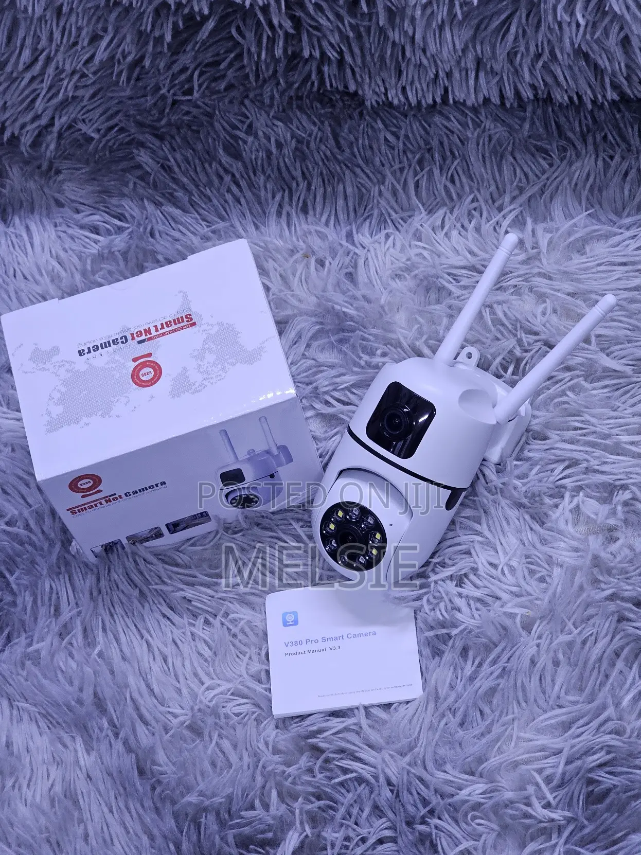 Smart V380 Wall Mount WiFi Dual Lens CCTV Camera
