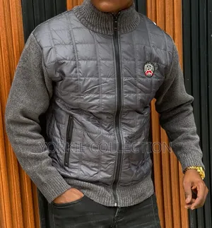 Quilted Full-Zip Sweater Jacket