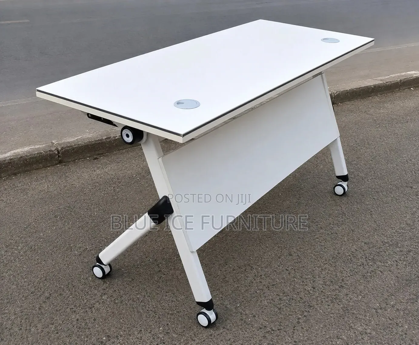 Foldable Table;Modern Folding Office Table With Wheels