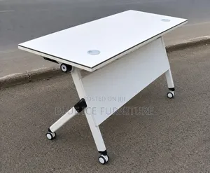 Foldable Table;Modern Folding Office Table With Wheels