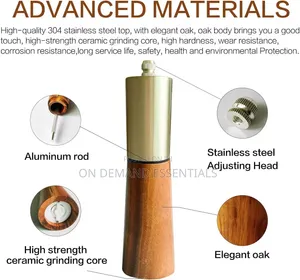 Wooden Adjustable Spice // Pepper Grinder