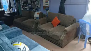 5 Seater Sofa Set 3+2 Coffee Brown Color