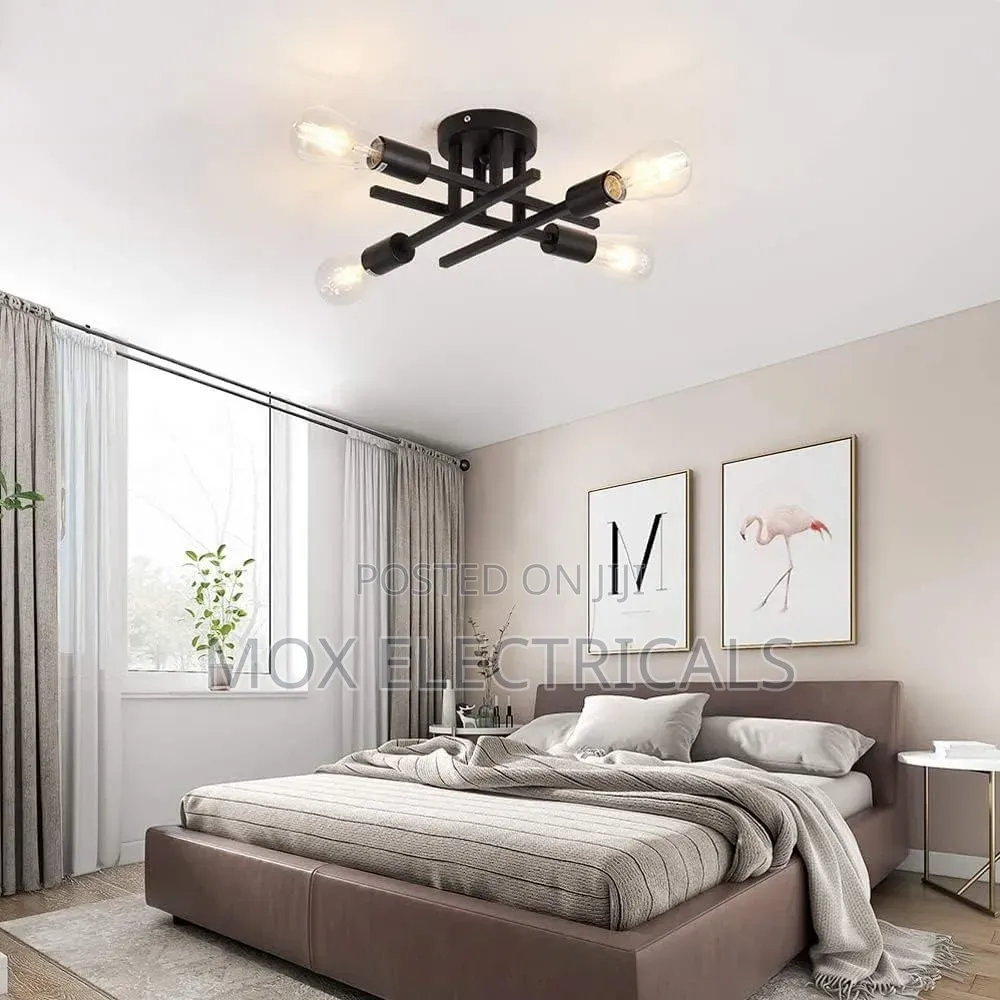 4 Way Metal Ceiling Light