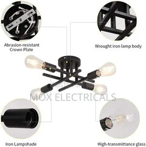 4 Way Metal Ceiling Light