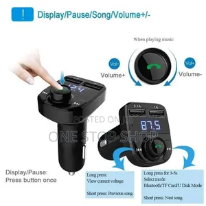 X8 Bluetooth Modulator With Dual USB Port, Led Display,control Knob
