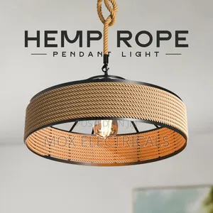 Hemp Rope Pendant Light 30cm