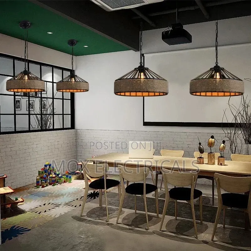 Hemp Rope Pendant Light 30cm