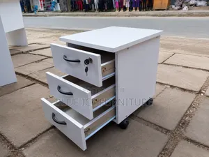 Office Cabinet;3 Drawer Mobile Office Pedestal Cabinet With Lock