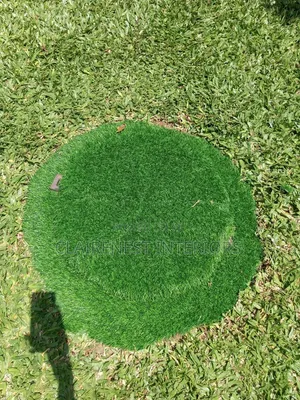 Water Drainage Coverage With Artificial Green Grass Carpet