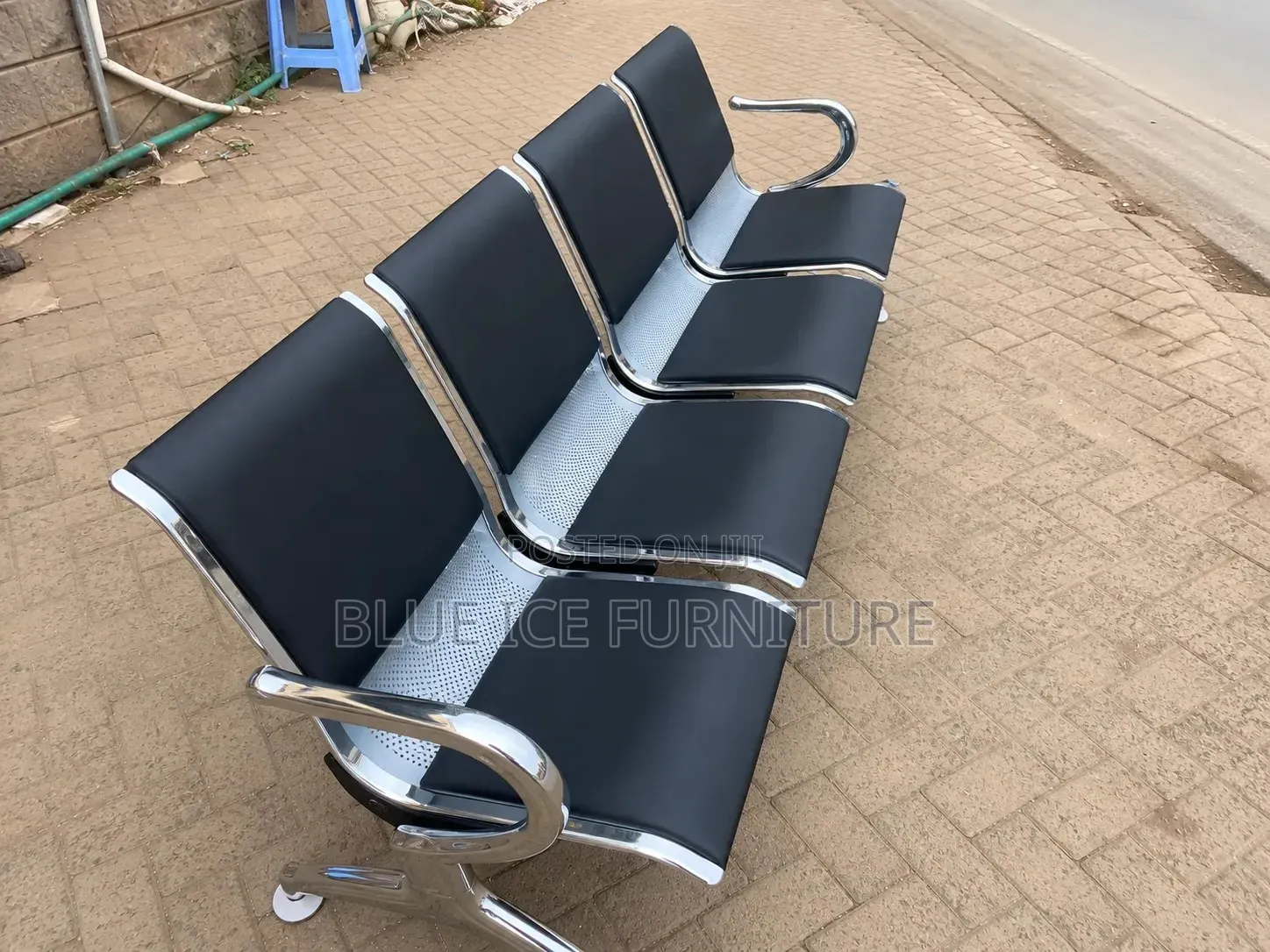 Office Bench Chair;4 Seater Waiting Bench Chair