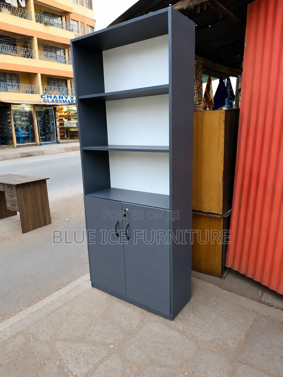 Office Bookshelf ; Modern Office Bookshelf Cabinet Lockable Storage