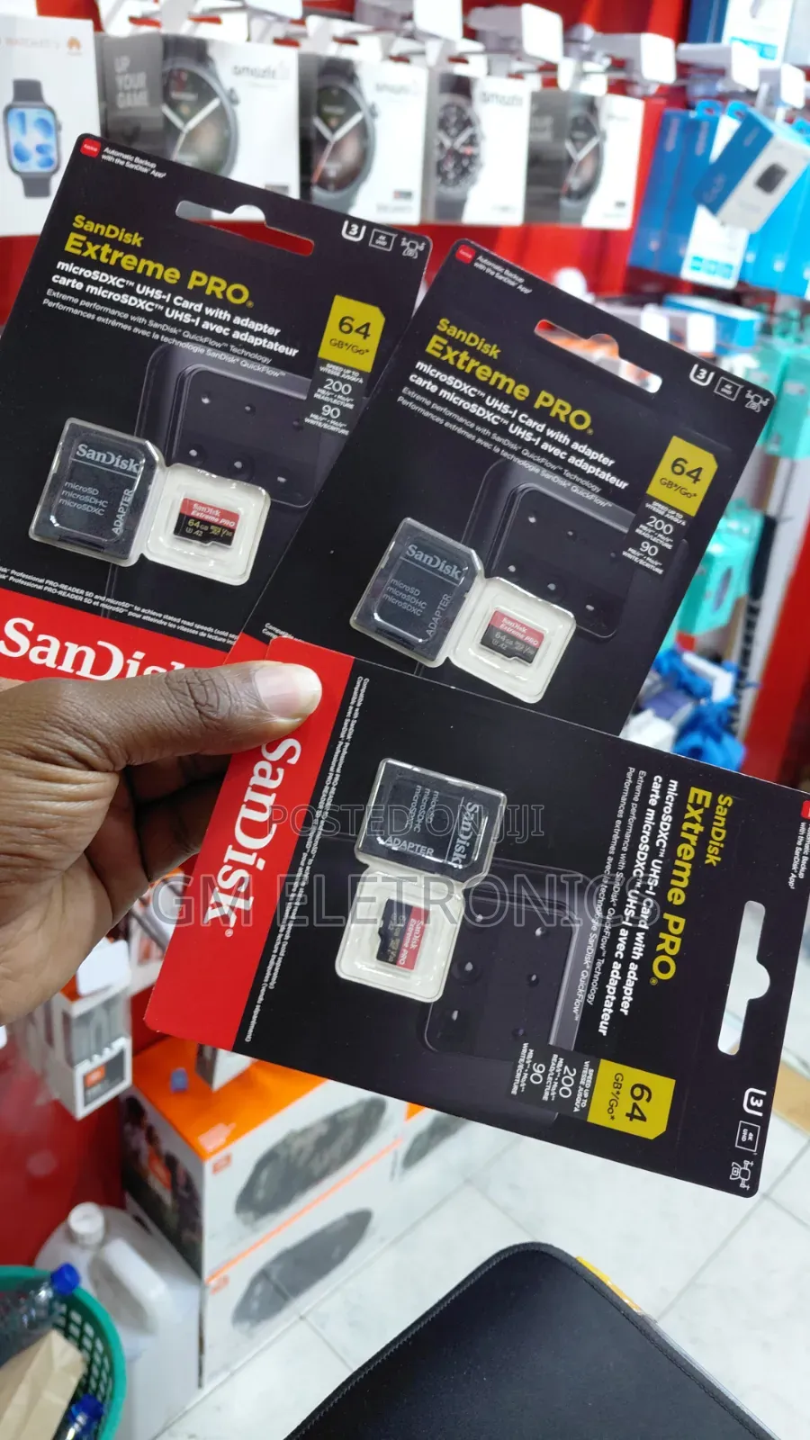 SanDisk 64GB Extreme PRO MicroSD for Smart Phone, Tablet, Drones.
