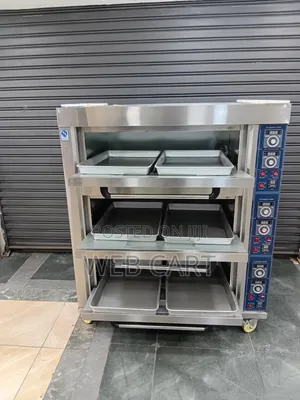 Commercial Bakery Deck Oven – 3 Decks, 6 Trays Included