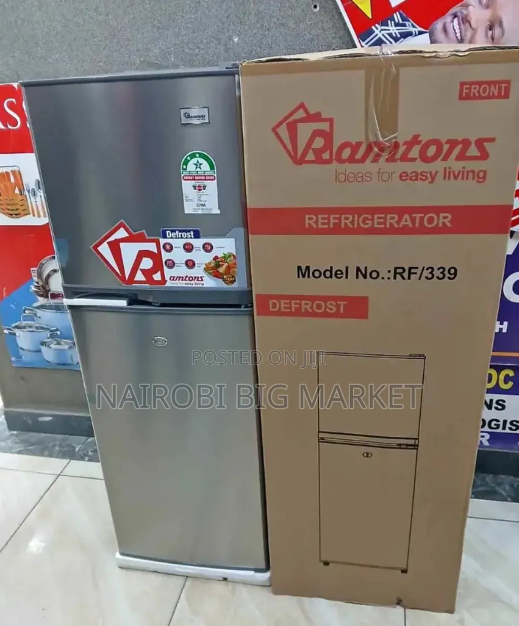 Defrost 138 L Ramtons Double Door Refrigerator RF339