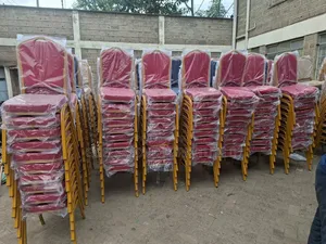 Red Padded Banquet Chair S