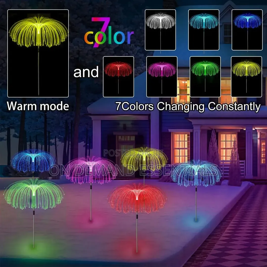 2pcs Set Jellyfish Decorative Solar Lights