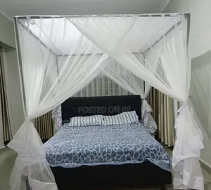 Mesh Bed Curtains Net 4 Stand Canopy Mosquito Net Screen