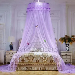 Ringed 5x6 Round Mosquito Nets
