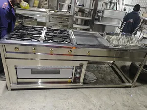 Combiner Cooker 4 Burner, Grindle Fryer and Oven