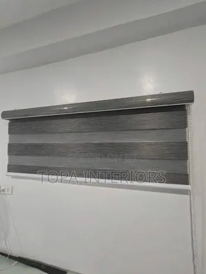 Horizontal Zebra Sheer Roller Window Blinds Installation