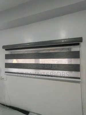 Horizontal Zebra Sheer Roller Window Blinds Installation