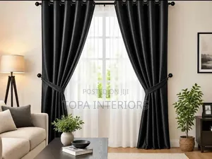 Black Curtains for Bedroom and and Living Room Windows
