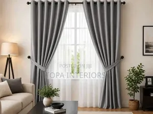 Grey Premium Window Curtains and Sheers