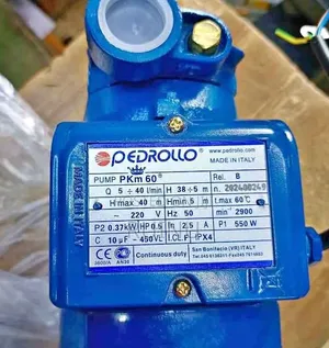 Pedroll 0.5hp Peripheral (Regenerative) Water Pump 1 Inches