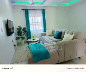 Ring Design Turquoise Green Sitting Room Curtains and Sheers
