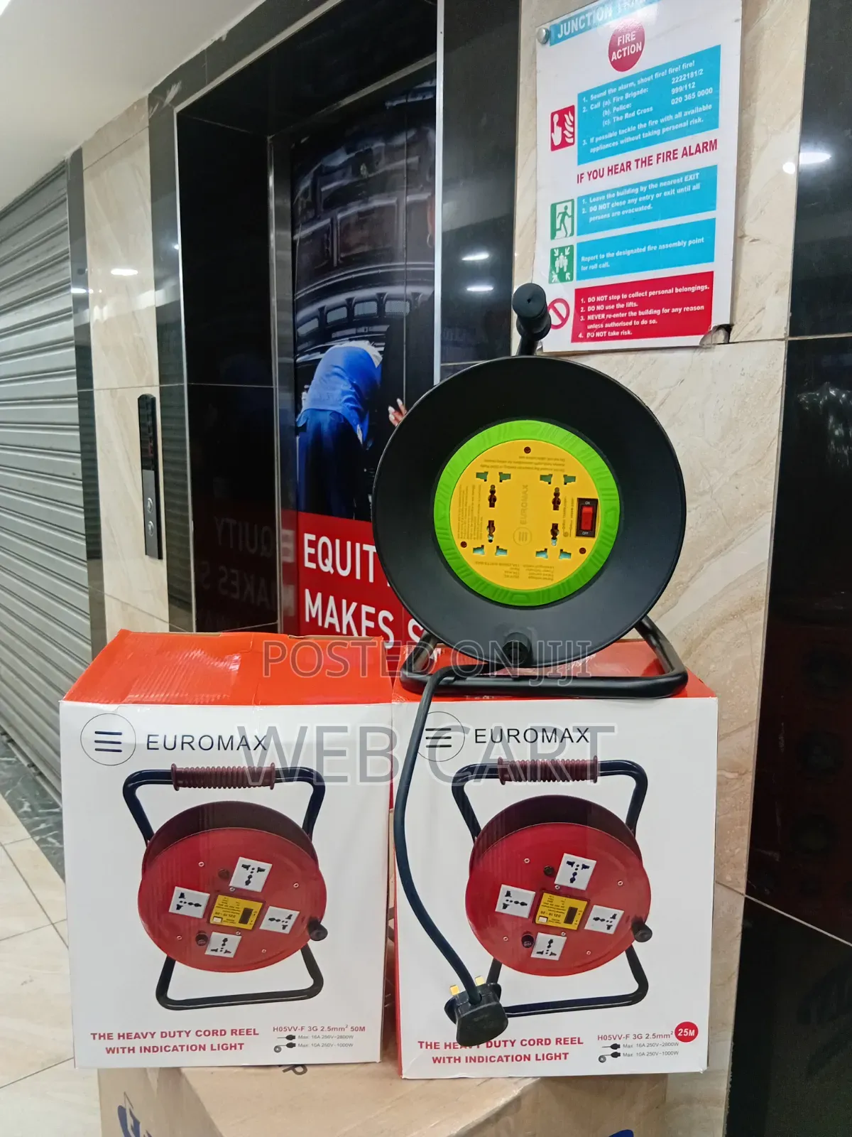 25M 3 Core Heavy Duty Extension Reel